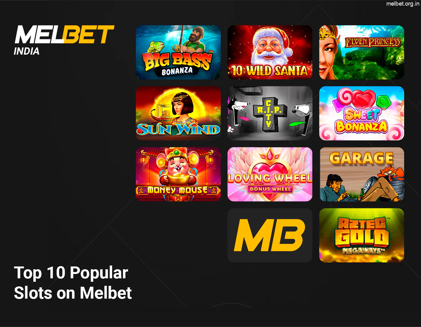 Top 10 Most Popular Casino Slots At Melbet
